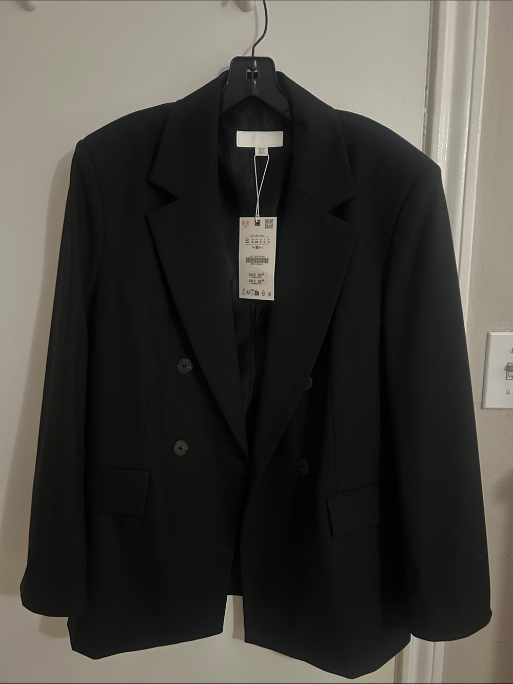 Oversized double breasted blazer